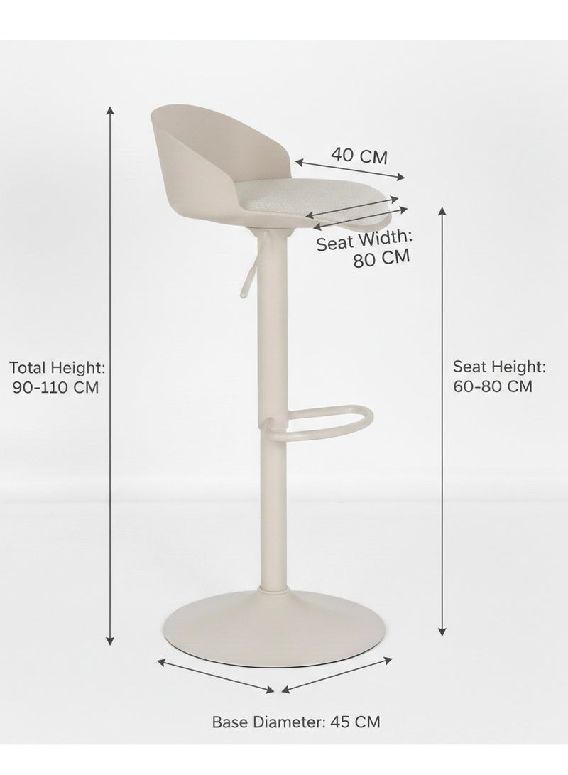 ترف كوم كرسي بار قابل للتعدبل - Image 3